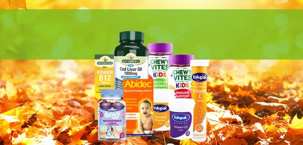 Autumn Wellbeing - Vitamins and Supplements from 99p at Peak Pharmacy